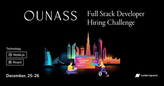 OUNASS Full Stack Developer Hiring Challenge