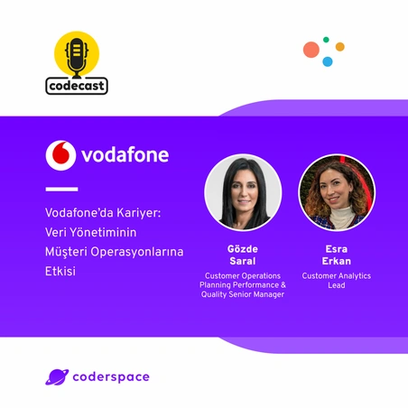 Codecast#49 - Vodafone’da Kariyer: Veri Yönetimin Müşteri Operasyonlarına Etkisi