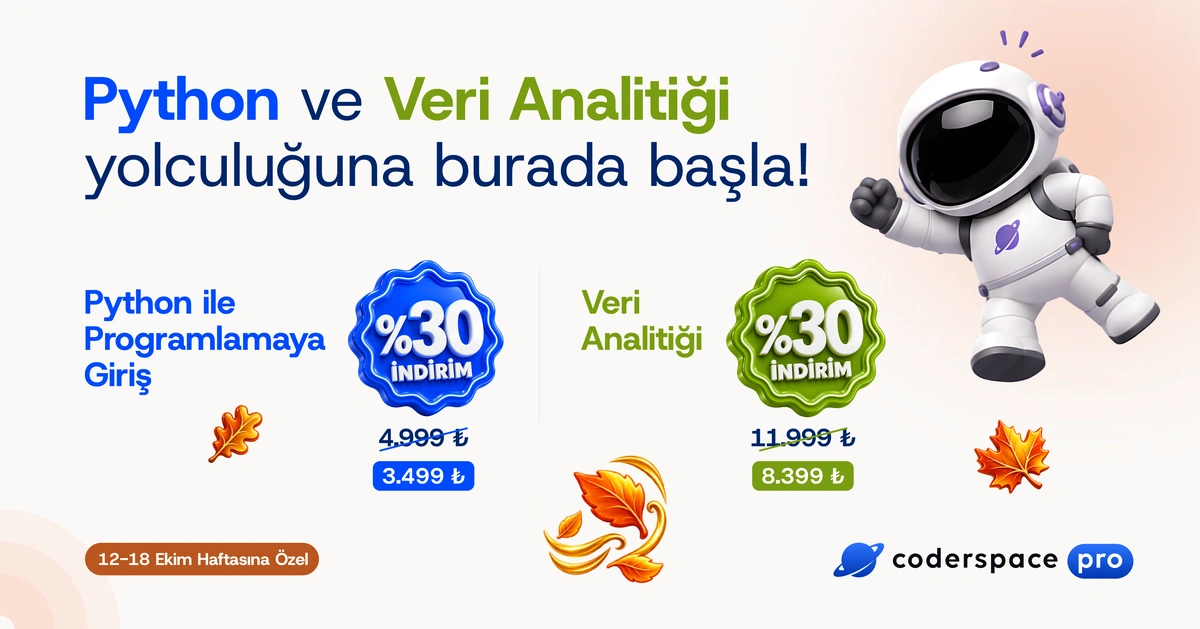 🍂  Coderspace Pro'da Sonbahar İndirimi Başladı!