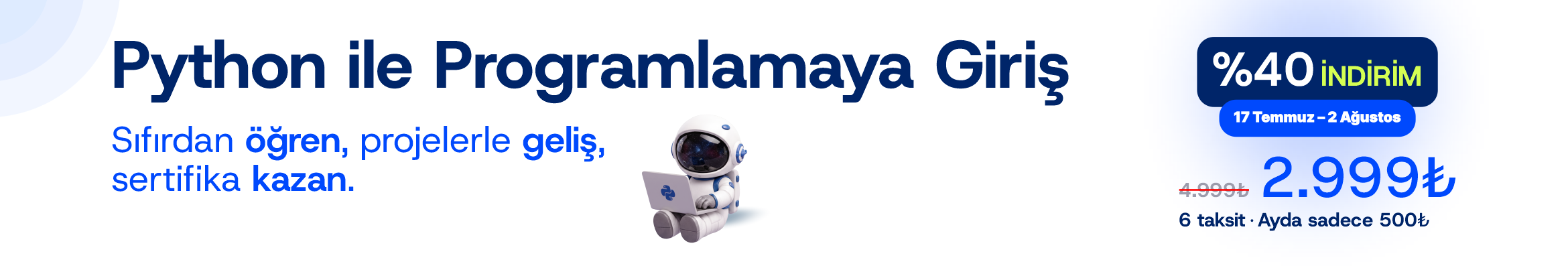 Python ile Programlamaya Giriş