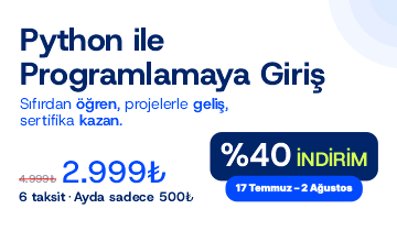 Python ile Programlamaya Giriş