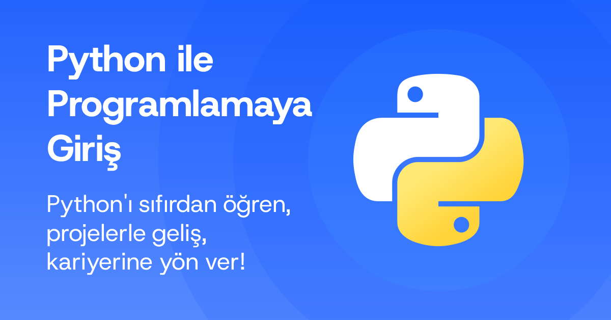 Python ile Programlamaya Giriş