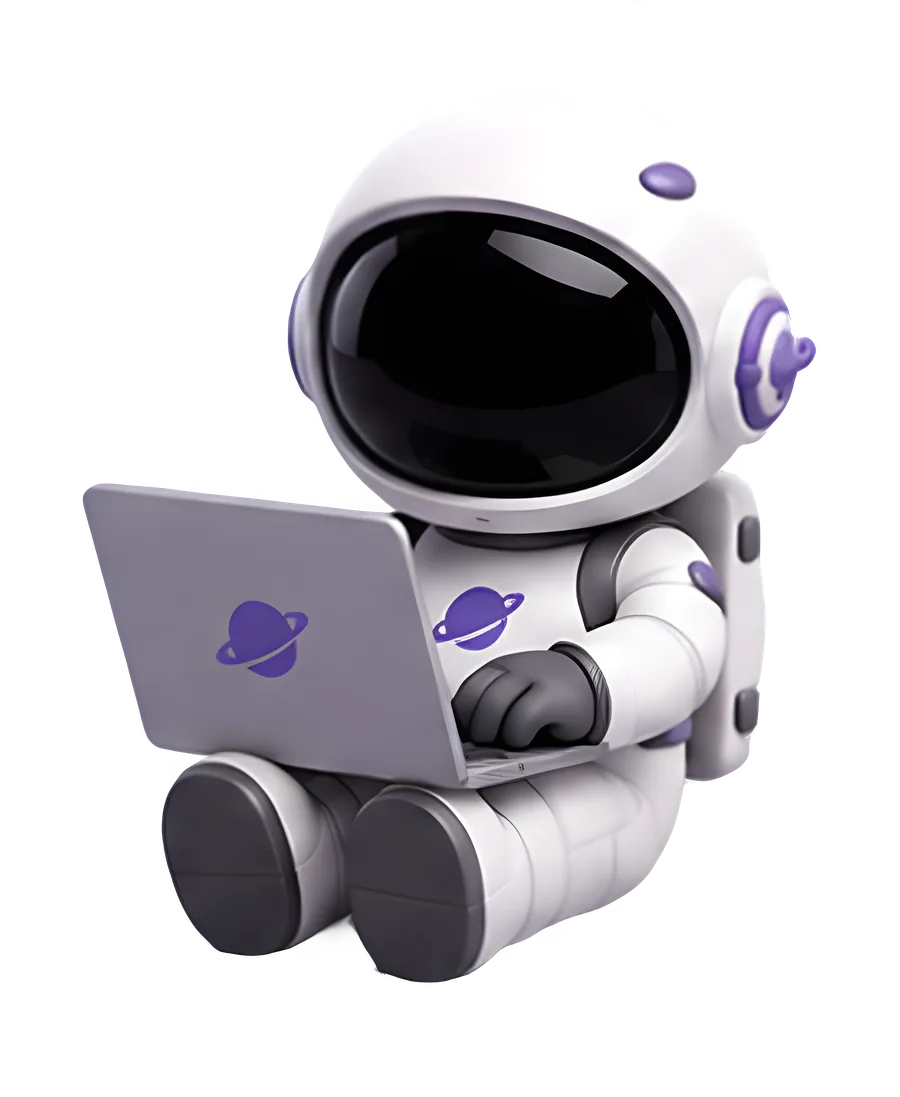 İstanbul'dan online yazılım kursuna katılan Coderspace Astro maskotu